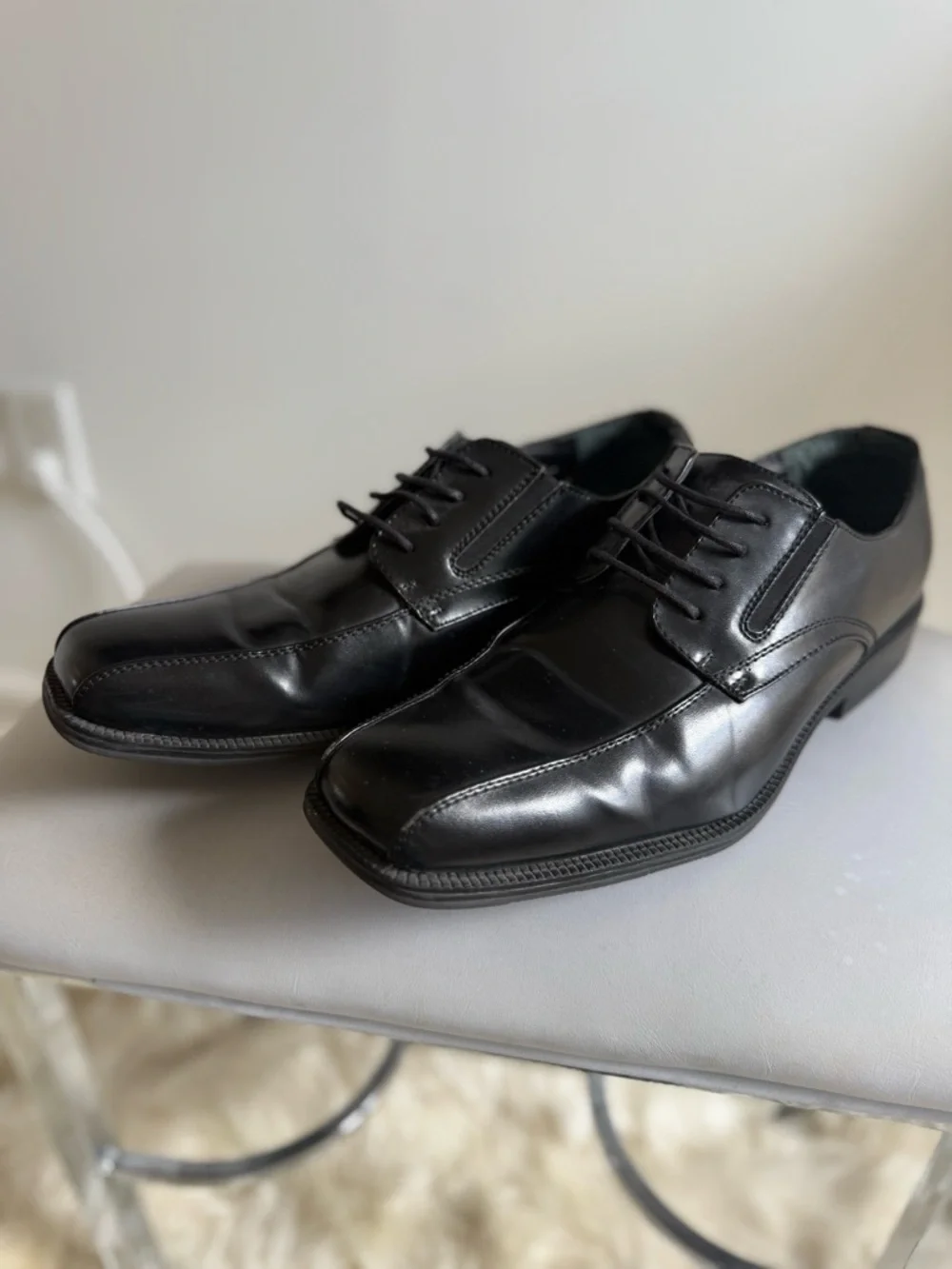 Men's Black Lace-Up Oxford Dress Shoes Alfani